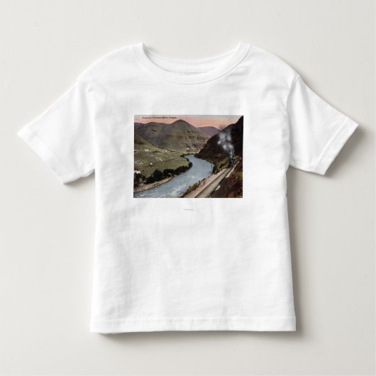 Stoomlocomotieven op spoor kinder shirts (Voorkant)