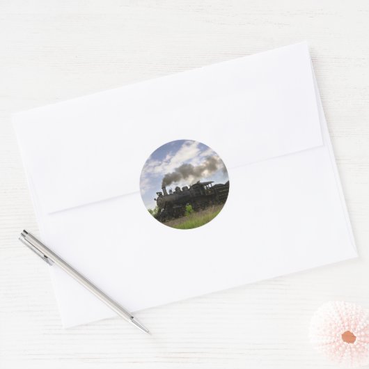 Stoommachine #40 ronde sticker (Envelop)