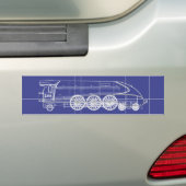 Stoommachine Bumpersticker (Op auto)