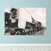 Stoommachine Canvas Afdruk (Insitu (Houten vloer))