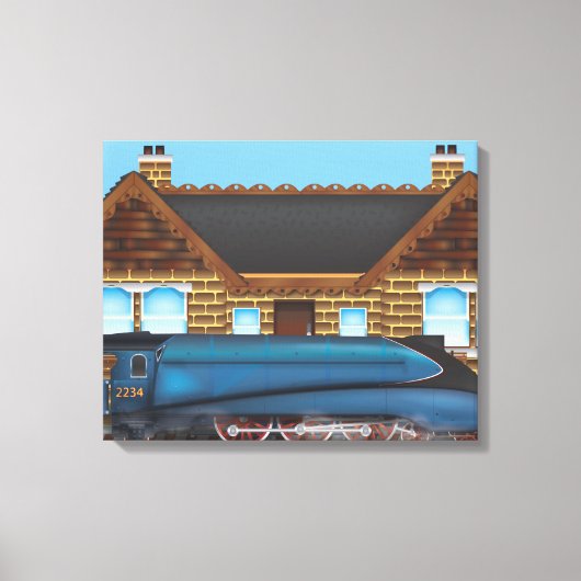 Stoommachine Canvas Afdruk (Voorkant)