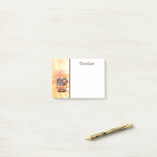  stoommachine, de Red Lizard, jouw naam Post-it® Notes (Op bureau)