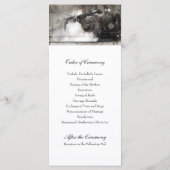  stoommachine locomotief bruiloft programma programmakaart (Achterkant)