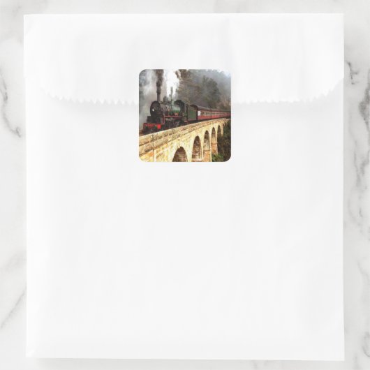 Stoommachine op Trestle Stickers (Tas)