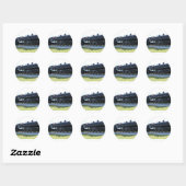 Stoommachine Ronde Sticker (Vel)