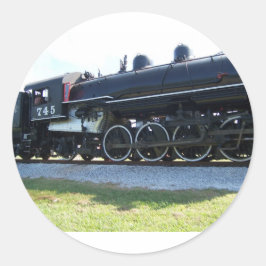 Stoommachine Ronde Sticker