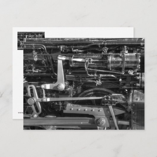 Stoommotor Briefkaart (Voorkant / Achterkant)