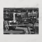 Stoommotor Briefkaart (Voorkant)