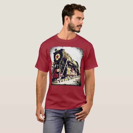 Stoommotor Diesellocomotief T-shirt (Voorkant volledig)