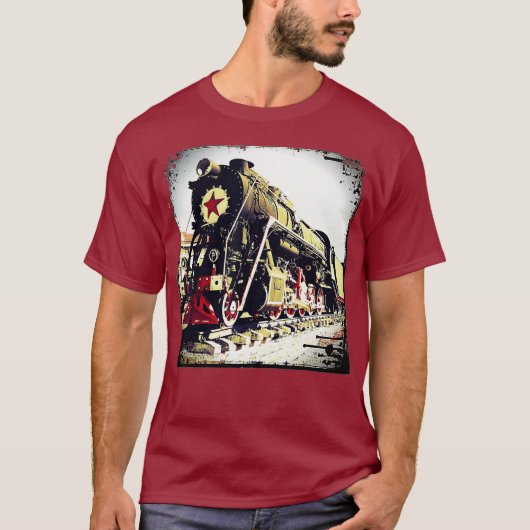 Stoommotor Diesellocomotief T-shirt (Voorkant)