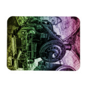 -stoommotor-locomotief magneet (Horizontaal)