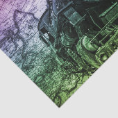 -stoommotor-locomotief tissuepapier (Detail)