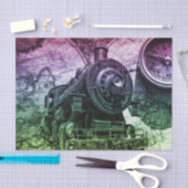 -stoommotor-locomotief tissuepapier (Craft)