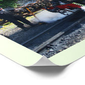 Stoommotor op het eiland Man Poster (Hoek)