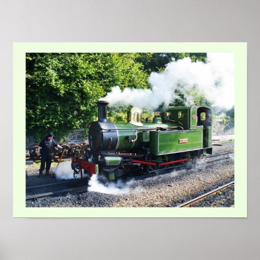 Stoommotor op het eiland Man Poster (Voorkant)