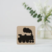 Stoommotor/plaatsteken Vierkante Visitekaartje (Staand voorkant)