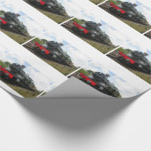  stoommotor, trein cadeaupapier (Hoek)