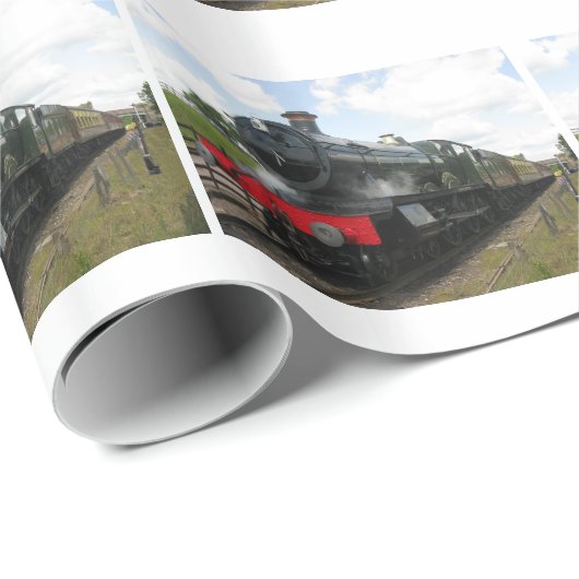  stoommotor, trein cadeaupapier (Rol Hoek)