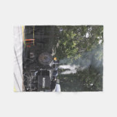 Stoommotor Trein Fleece Deken (Voorkant (Horizontaal))