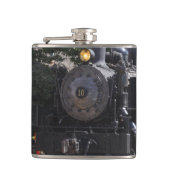 Stoommotor trein kolf heupfles (Voorkant)