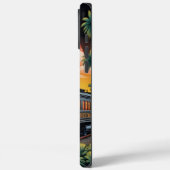 Stoommotor trein zonsondergang Case-Mate iPhone case (Achterkant / Links)