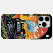 Stoommotor trein zonsondergang Case-Mate iPhone case (Achterkant (horizontaal))