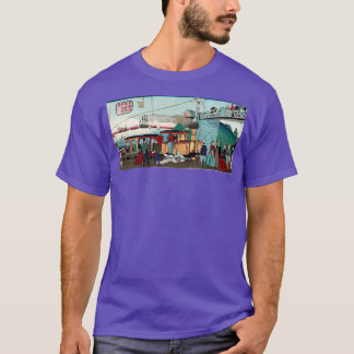 Stoommotor van de IJzeren spoorweg in Takanawa Ikk T-shirt