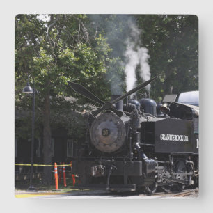 Stoommotortreinstel Vierkante Klok