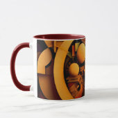 StoomPunk Gouden Mechanisme Abstract Mok (Links)