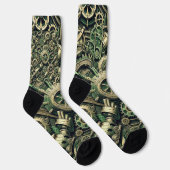 StoomPunk Industriële Groene Tandwielen Sokken (Rechts)