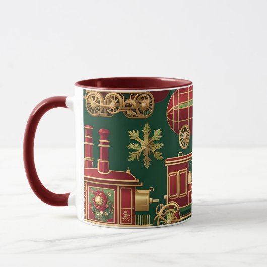stoompunk kerst ornamenten koffiemok mok (Links)