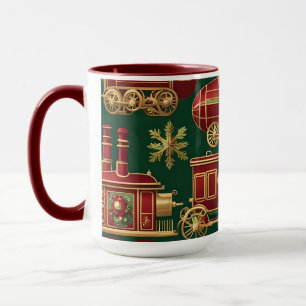 stoompunk kerst ornamenten koffiemok mok
