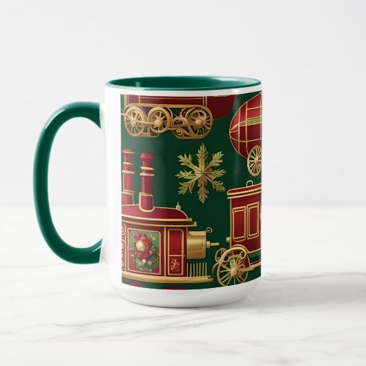 stoompunk kerst ornamenten koffiemok mok (Links)