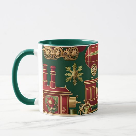 stoompunk kerst ornamenten koffiemok mok (Links)