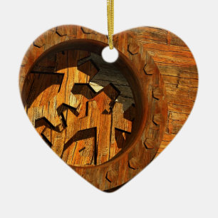 stoompunk klokken keramisch ornament