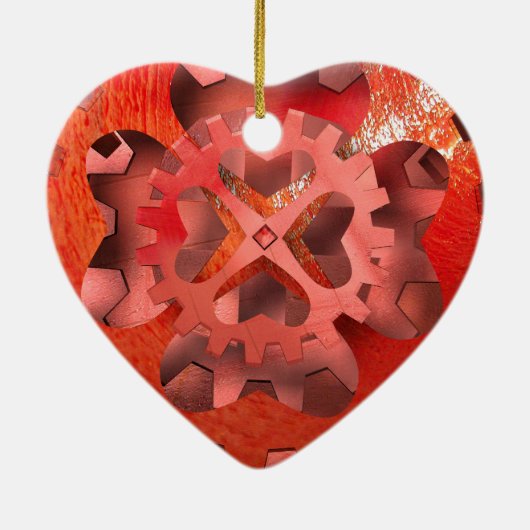 stoompunk klokken keramisch ornament (Achterkant)