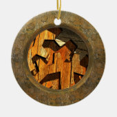 stoompunk klokken keramisch ornament (Voorkant)