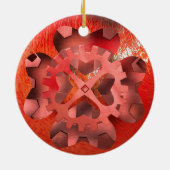 stoompunk klokken keramisch ornament (Achterkant)