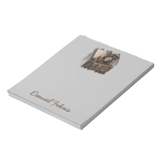 StoomPunk Tijdmachine - Antieke Schatkist  Notitieblok (Linkerzijde)