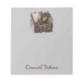 StoomPunk Tijdmachine - Antieke Schatkist  Notitieblok (Voorkant)