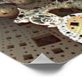 StoomPunk Tijdmachine Poster (Hoek)