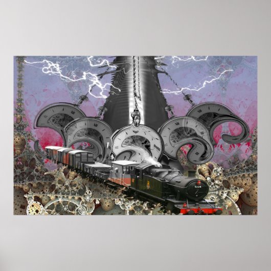 StoomPunk Tijdmachine Poster (Voorkant)