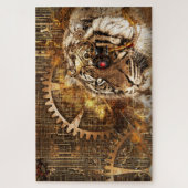 stoompunk tijger puzzel legpuzzel (Verticaal)