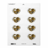 Stoompunkhart met een manometer etiket (Full Sheet)