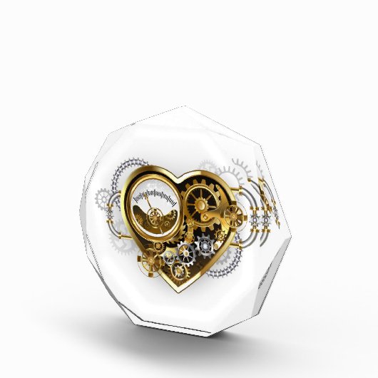 Stoompunkhart met een manometer fotoblokken (Rechts)