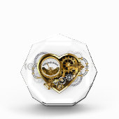 Stoompunkhart met een manometer fotoblokken (Voorkant)