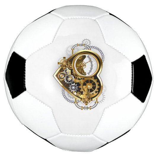 Stoompunkhart met een manometer voetbal (Gedraaid)