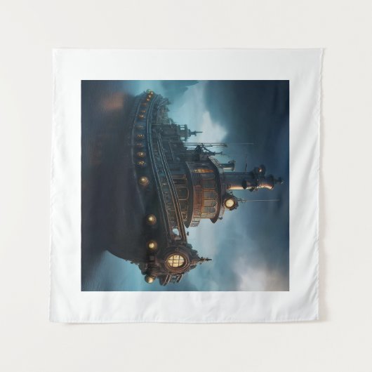 stoompunksleepboot wandkleed (Voorkant (horizontaal))