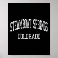 Stoomsboot Springs Colorado Co Vintage Atletiek Sp