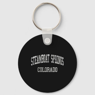 Stoomsboot Springs Colorado Co Vintage Atletiek Sp Sleutelhanger